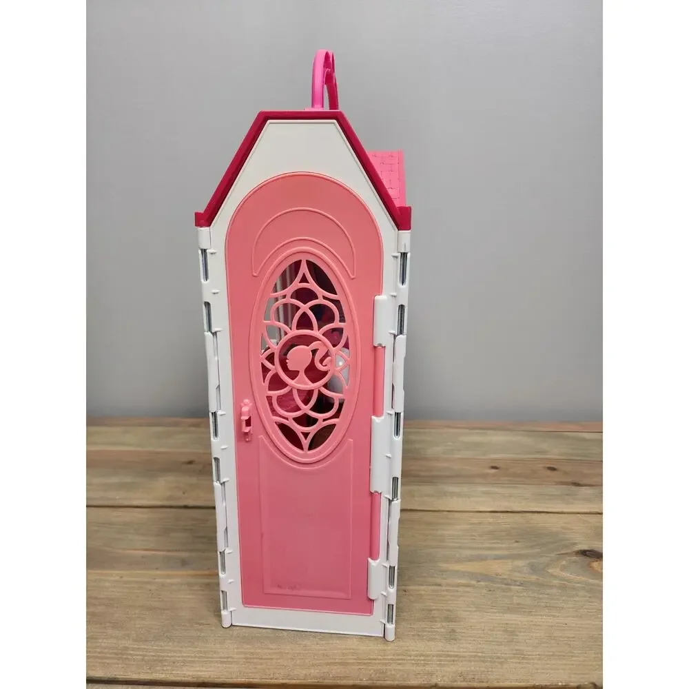 Barbie Glam Getaway Fold N Go House Play Set Mattel 2014 Portable Dollhouse